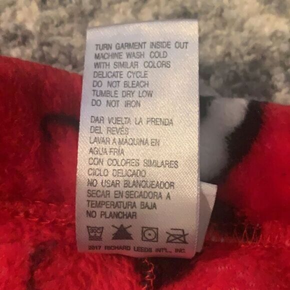 Disney‎ Fleece Mickey & Minnie PJ Pants Sz S - Picture 6 of 14